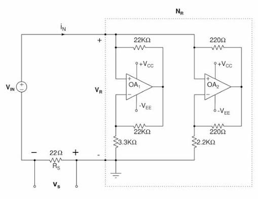 Chua diyotu - iki op-amp'lı gerçekleştirme